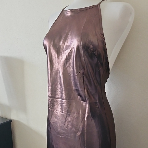 Free People Sunset Shimmer Bronze Backless Dress - Picture 5 of 12